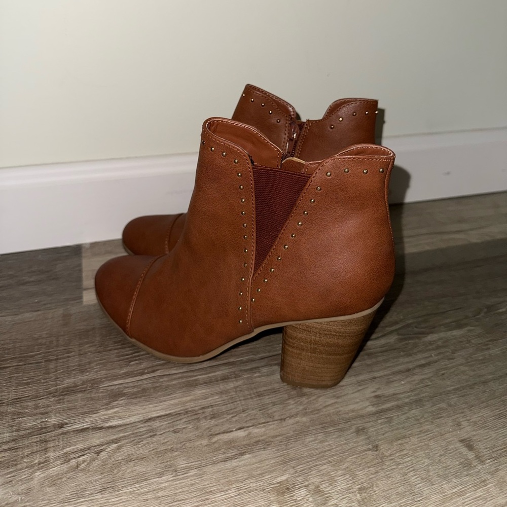 Lauren Conrad Brown Ankle Boots